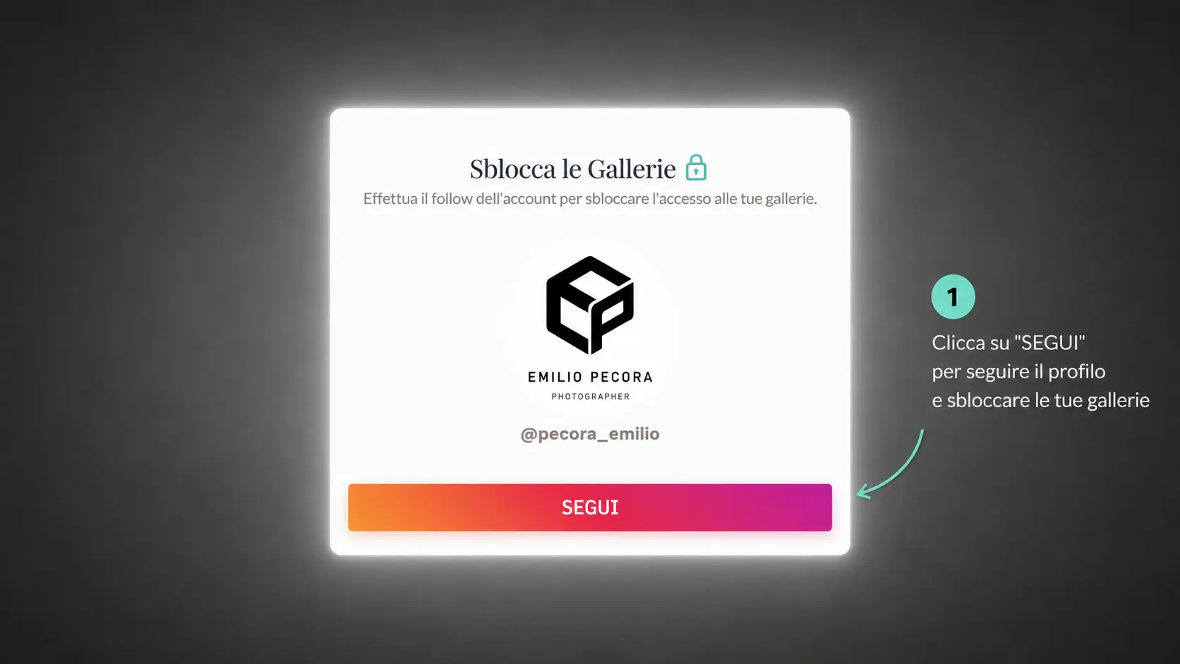 Immagine step 4, segui su instagram.